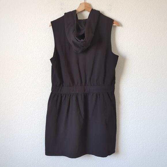 CCX City Chic Athletic Dress Womens 12 Sporty Hooded Sleeveless Zip Cinch Summer - Picture 4 of 7